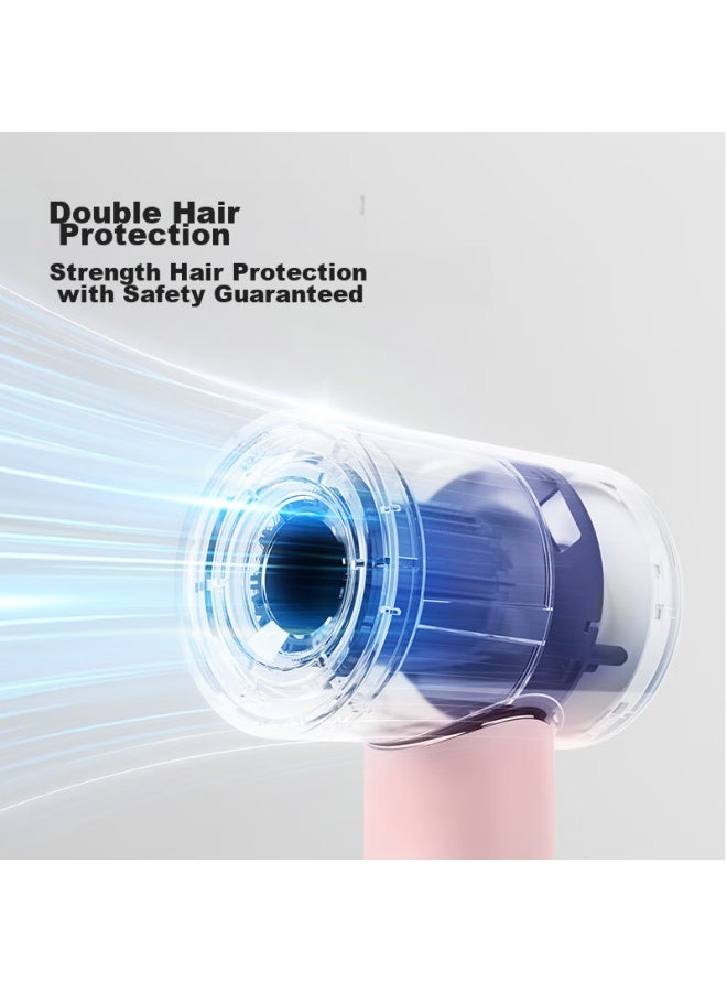 Flyco Entry-level Household And Dormitory High-speed Hair Dryer, Portable, Powerful, Quick-drying, Noise-reducing, Negative Ion Hair Protection Hair Dryer, Fh6370, Princess Pink - Image 5