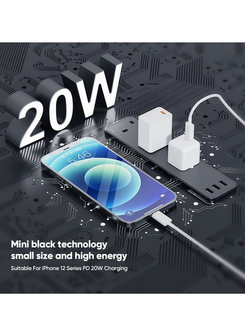 VIDVIE Mini PD Wall Charger 20W Type-C Port, Suitable For iPhone 16/15/14/13/12