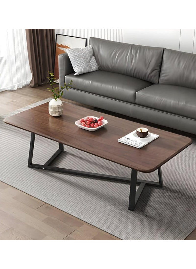 EXPERT - Rectangular coffee table with steel frame legs and a large elegant desk top-EI-204 - Image 1