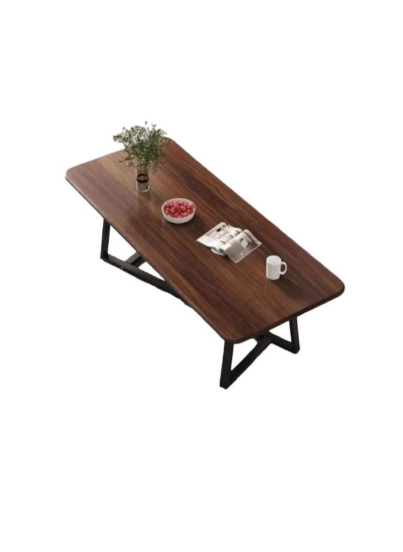 EXPERT - Rectangular coffee table with steel frame legs and a large elegant desk top-EI-204 - Image 1