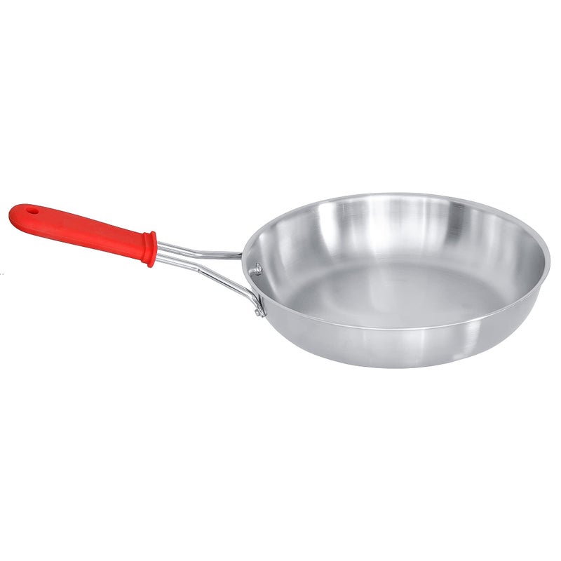 Femora Tri-ply Frying Pan 24 cm Capacity 1.8 L with Silicone Handle - Healthy Cooking (Zero Non-Stick Coating) - Image 2