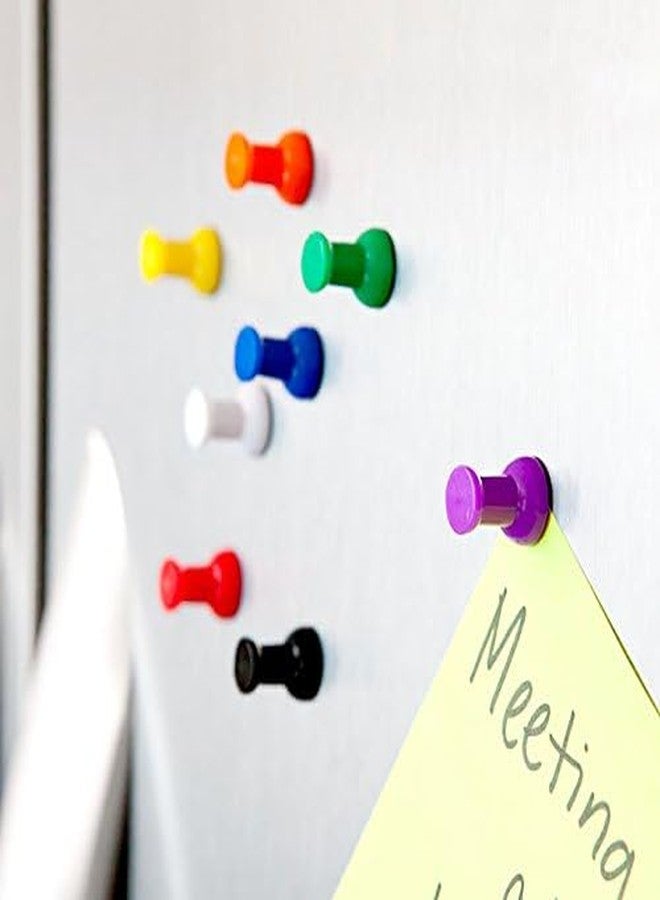 MapMagnets Magnetic Push Pins, Fun Colorful Push Pin Magnets, Perfect Fridge & Whiteboard Magnets, Magnetic Thumb Tacks for Office and Classroom - MapMagnets - Image 3