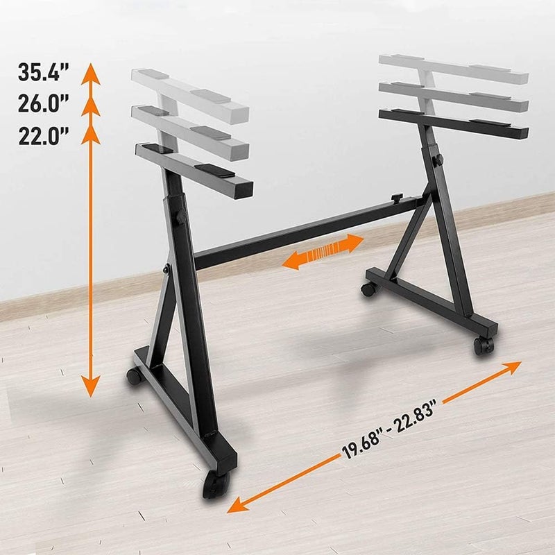Pyle Universal Electronic Black Heavy-Duty Z Style Keyboard Organ Holder Rack Portable Piano Stand W/Adjustable Height and Width, Locking Wheels - Image 2