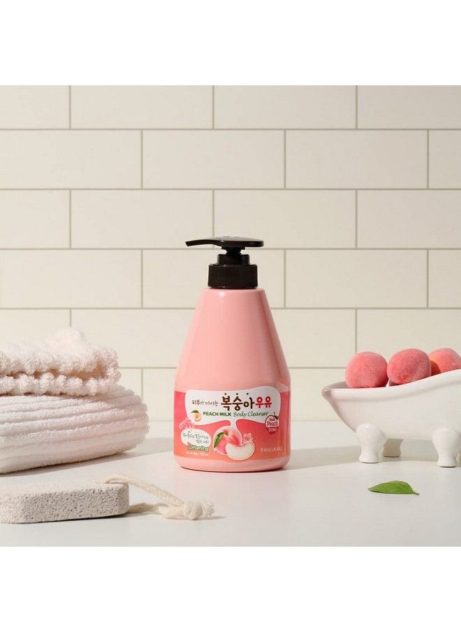 Welcos - Kwailnara Peach Milk Body Cleanser 560 G / 19.75 Oz. - Image 1