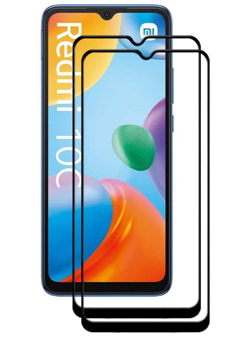 ACLIX 2 Pieces Antistatic ESD Dustproof Premium Quality High Definition Tempered Glass Screen Protector Designed For Xiaomi Redmi 10C - Image 1