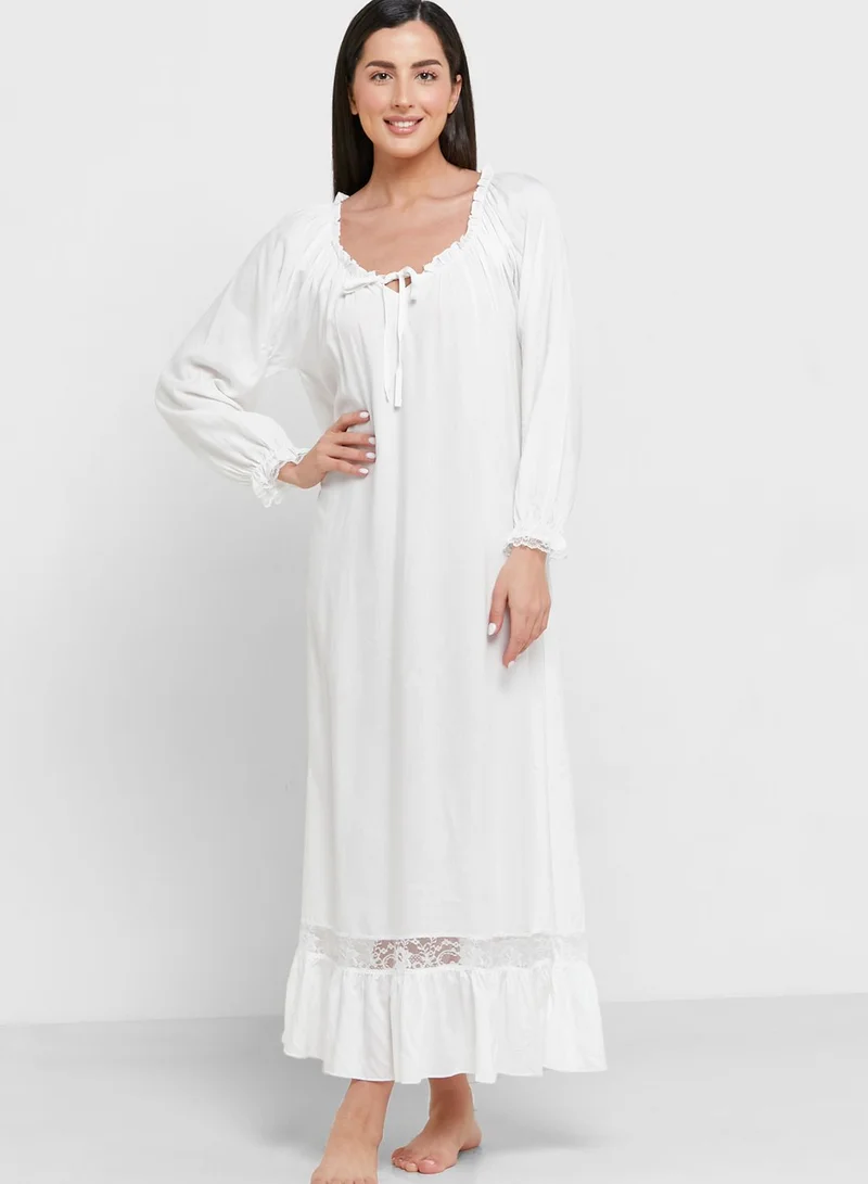 Khizana Lace Cut-out Detail Nightie
