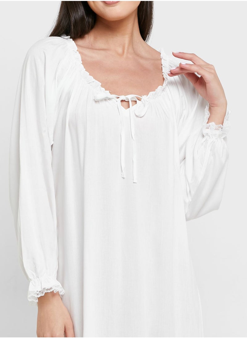 Khizana Lace Cut-out Detail Nightie  - Image 3