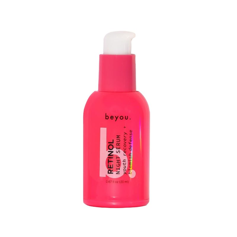 Beyou Retinol Anti Aging Night Face Serum, Youth Recover + Blemish Defense, 0.6 fl oz, Improve Signs Of Aging, Minimizing Breakouts, Plant-Based, Cruelty-Free, All Skin Types - Image 1