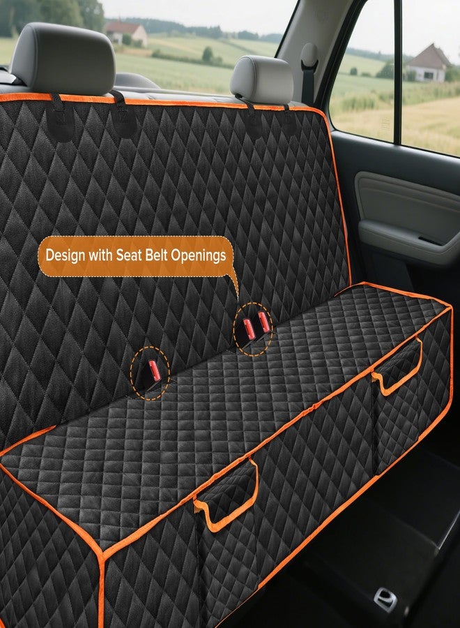 XHRING Dog Car Seat Cover for Honda CRV HRV CR-V HR-V Accord Civic LX EX EX-L EX-L Navi Touring 2000-2025 2026 Back Seat Accessories, Scratchproof Pet Bench Backseat Covers with Two Big Pockets - Image 3
