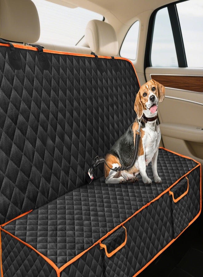 XHRING Dog Car Seat Cover for Honda CRV HRV CR-V HR-V Accord Civic LX EX EX-L EX-L Navi Touring 2000-2025 2026 Back Seat Accessories, Scratchproof Pet Bench Backseat Covers with Two Big Pockets - Image 4