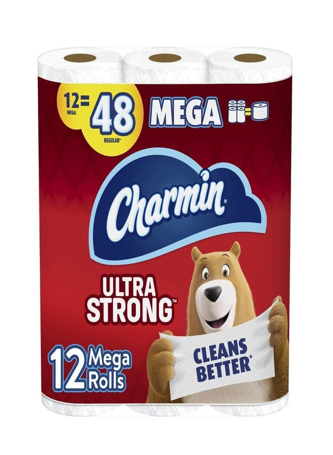 Charmin Ultra Strong Toilet Paper, 12 Mega Rolls = 48 Regular Rolls - Image 1