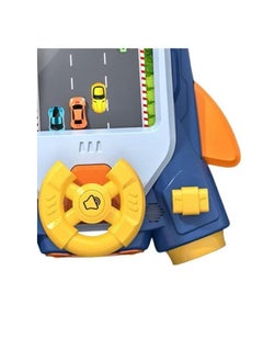 Generic Car racing simulator game for kids with steering wheel and sound effects 36×34cm  - Image 3