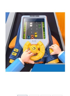 Generic Car racing simulator game for kids with steering wheel and sound effects 36×34cm  - Image 2