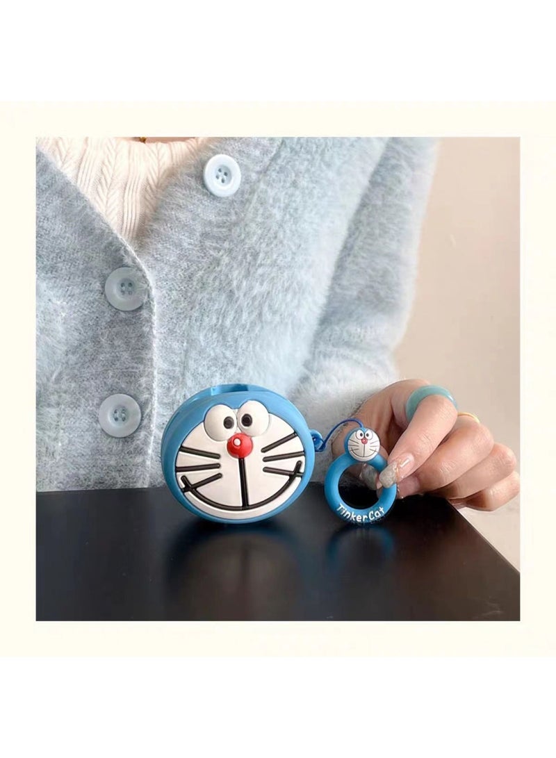 Case Compatible with Samsung Galaxy Buds 2 Case (2021) Galaxy Buds Pro Case (2021) Galaxy Buds Live Buds 2 Pro Cartoon Silicone Full Protective Cute Covers for Girls Women Blue - Image 4