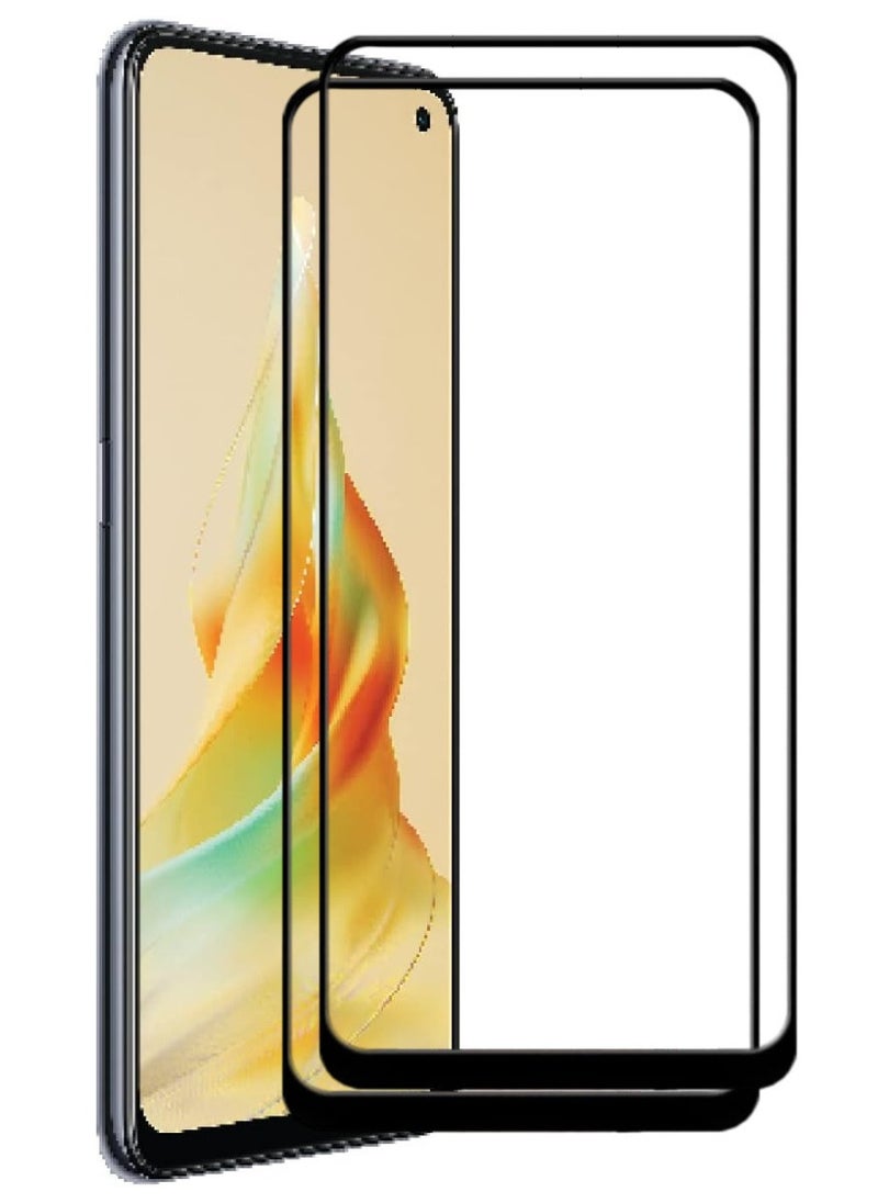 ACLIX 2 Pieces Antistatic ESD Dustproof Premium Quality High Definition Tempered Glass Screen Protector Designed For Oppo Reno8 T - Image 1