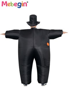 MEBEGIN Gentleman Shape Inflatable Suit, Groom Inflatable Costume with Blower and Battery Case, Funny Walking Doll Performance Costume, Adorable Blow up Pretend Toy Costume for Dess up Parties, Festivals and Cosplay Games, Suitable 150-195cm Height, 4 AA Batteries Required(Not Included)  - Image 3