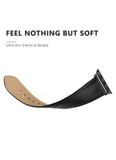 O Ozone Crazy Horse Leather Straps For Apple Watch Series 10 | Ultra 2 | 8 Ultra | 9 | 8 | 7 | 6, 49/46/45/44/42mm ,Replacement Leather Wristband- Brown  - Image 5