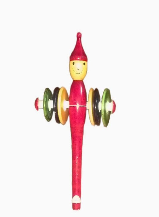 Funwood Games Wooden Rattles Toys for Infants and Babies, Multi Color, Set of 6, Develops Sensory Skills - Image 5