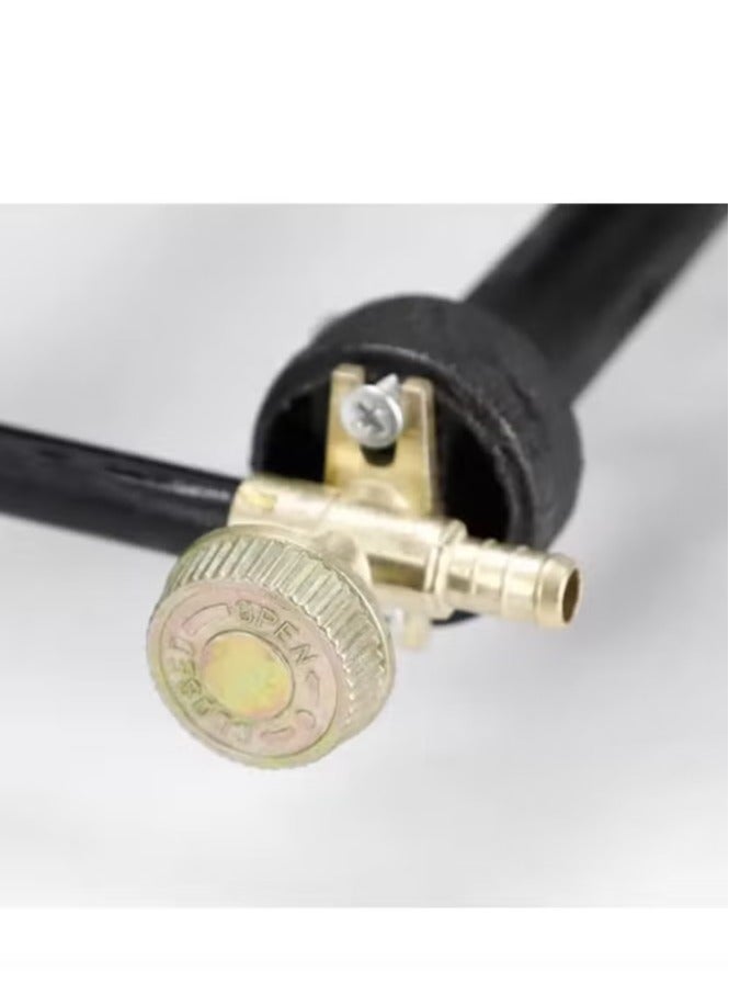 مايكروبلس موقد غاز مسال بثلاث شعلات، بقوة 3.0 كيلو باسكال | للتخييم | للنزهات | للاستخدام الخارجي | للاستخدام الداخلي، أسود Ps-8019 - Image 5