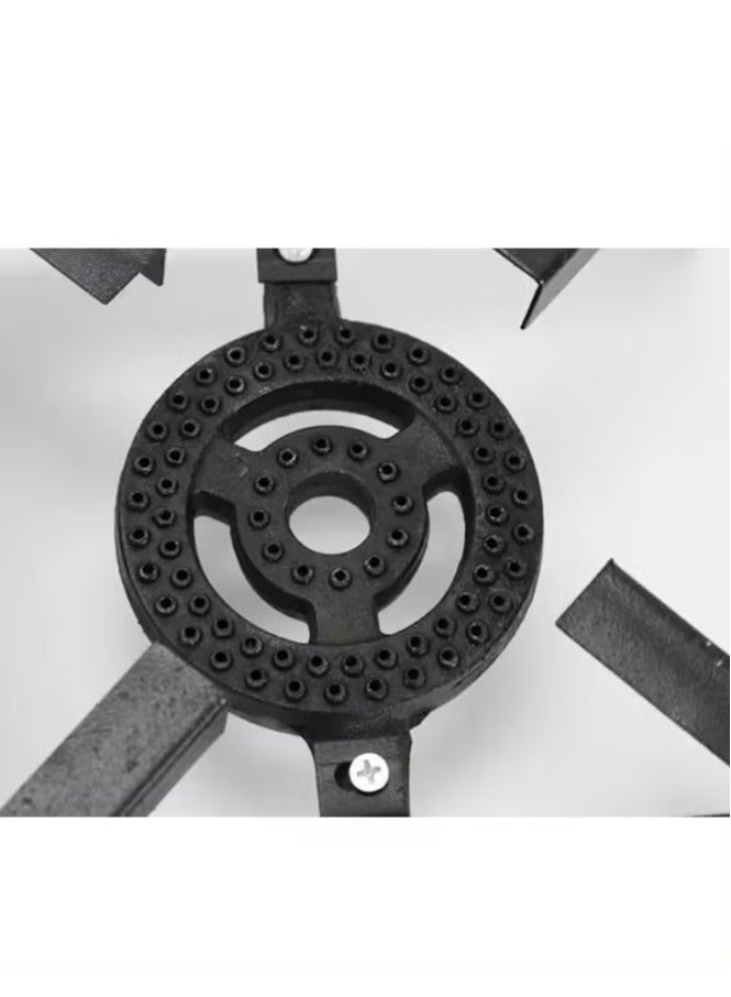 مايكروبلس موقد غاز مسال بثلاث شعلات، بقوة 3.0 كيلو باسكال | للتخييم | للنزهات | للاستخدام الخارجي | للاستخدام الداخلي، أسود Ps-8019 - Image 4