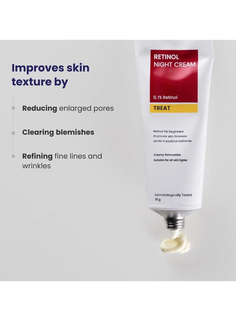 RE' EQUIL 0.1% Retinol Night Cream | Repairs Wrinkles & Fine Lines | Improves Skin Firmness | Beginner Friendly | All Skin Types | 30G - Image 4