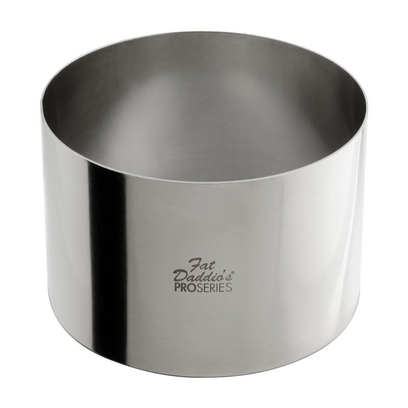 Fat Daddios Stainless Steel Round Cake Pastry Ring 5 x 3 Inch