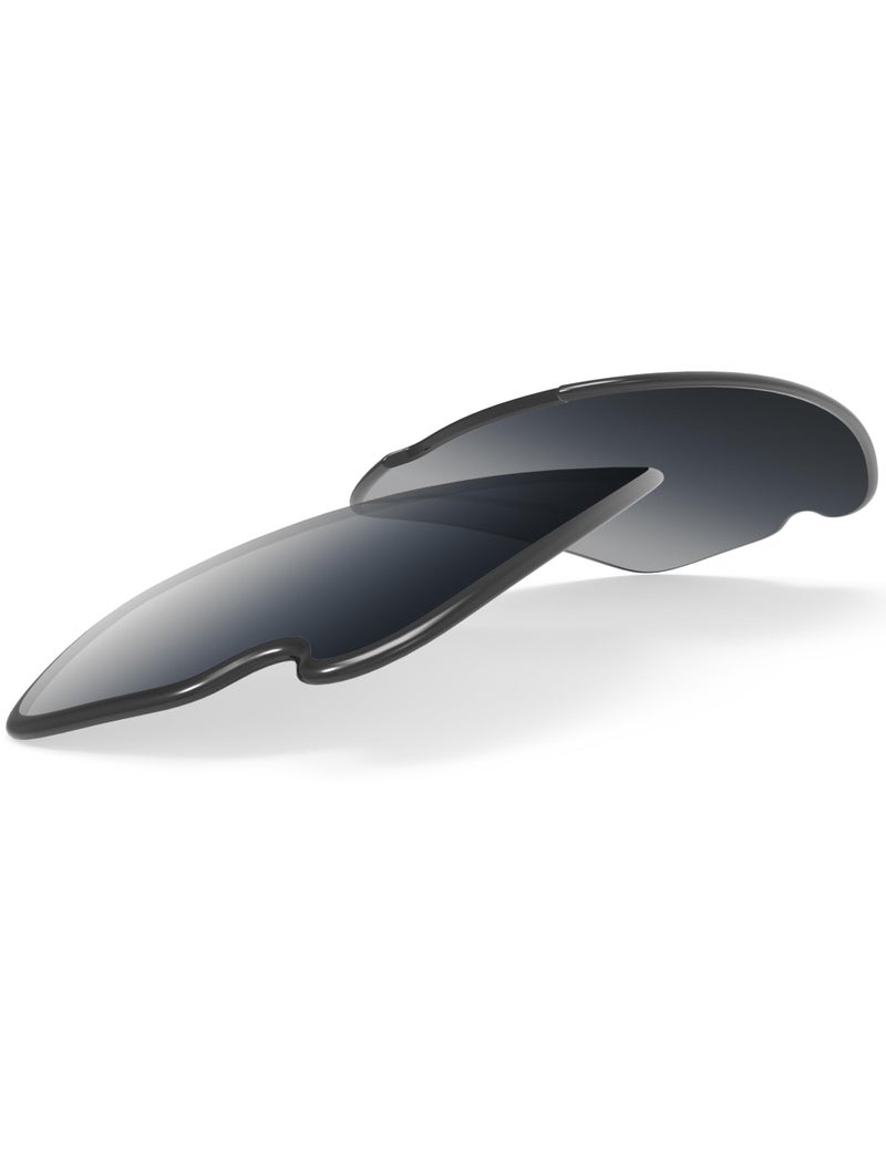 BLAZERBUCK Replacement Lenses & Sock Kit for Oakley Flak 2.0 OO9295 - Grey Gradient - Image 2