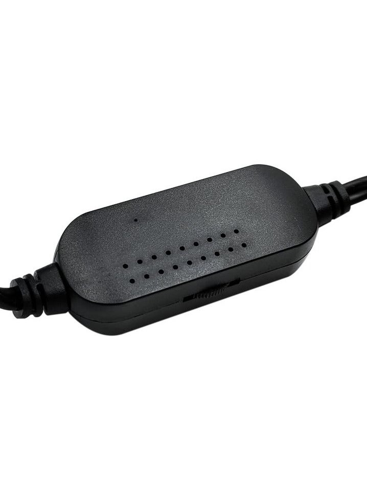 Kisonli USB Wired Portable Speaker Set Dual Speaker System with Volume Control Compatible with Laptop, Netbook, MP3, MP4 – Compact Desktop Sound Box, Black (2PCS) - Image 3