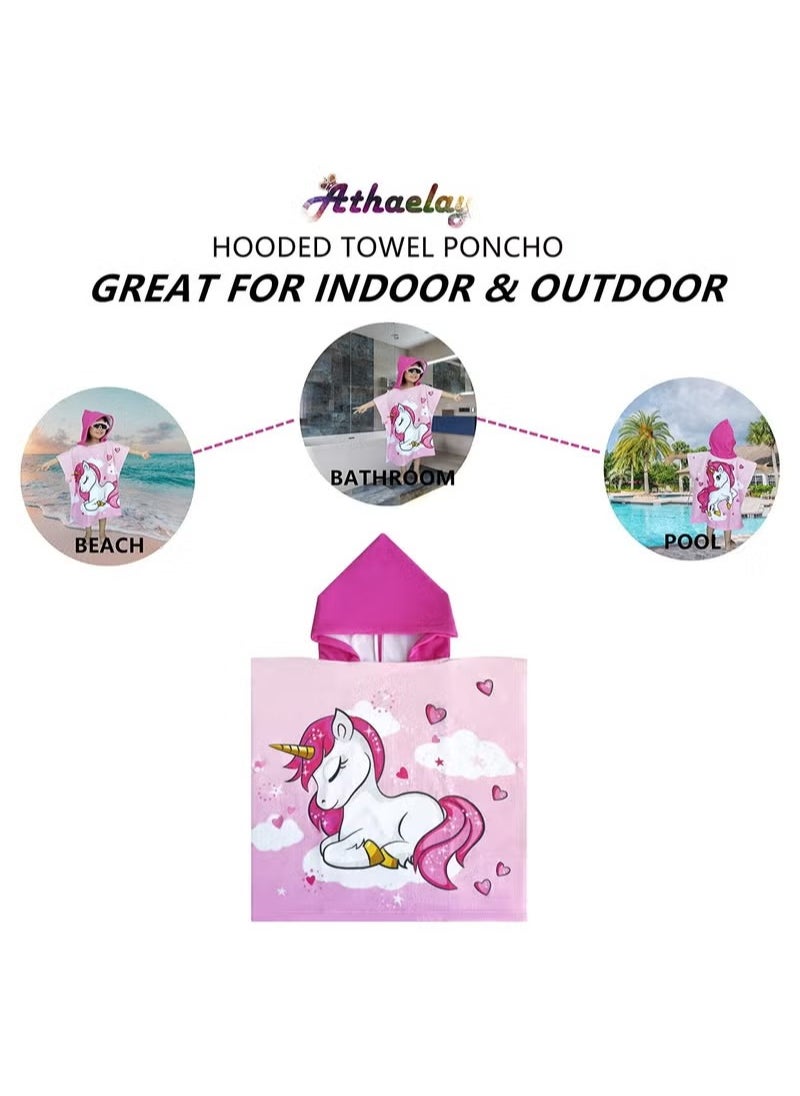 Kids Bath Towel for 1-6 Years Toddler, 1Pcs Kids Hooded Towel, Microfiber Bath Towel Super Soft Robe Poncho Bathrobe, Boys Girls Swimming Beach Holiday Water Playing Pool Bath Coverups (3D Unicorn) - pzsku/Z8982B258B62E14ED8055Z/45/_/1722407985/e478f0dc-7a25-49c7-833f-2293292a35ef