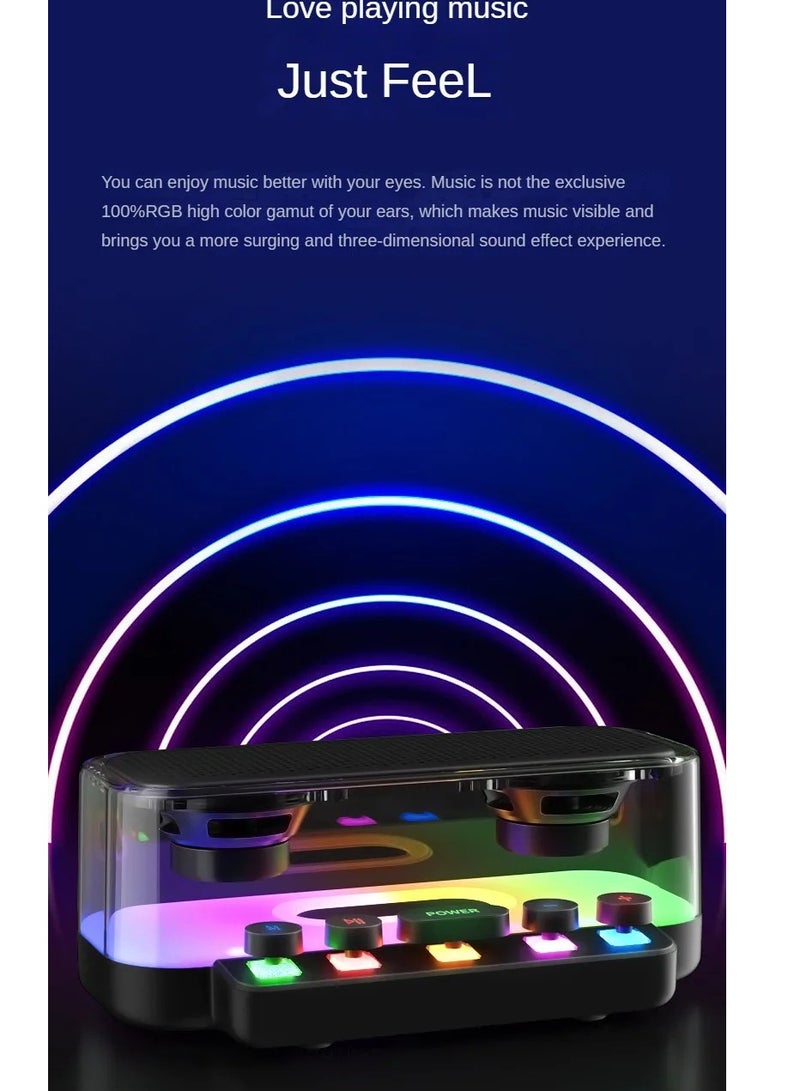 Mini Karaoke Machine For Adults Kids Portable Bluetooth Speaker With 2 Wireless Microphones Party Lights Pefect Gifts Karaoke Machine Supports FM Mode For Leisure - Image 4