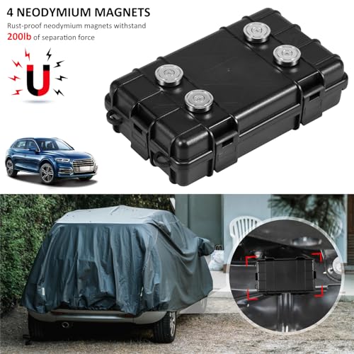 Abizarch Magnetic Key Box Under Car Vehicles, Hide A Key Magnetic Under Car Key Holder Spare Key Hider, Waterproof Hidden Key Holder Case for Outdoor Travel, Magnet Key Box Under Car - Image 3
