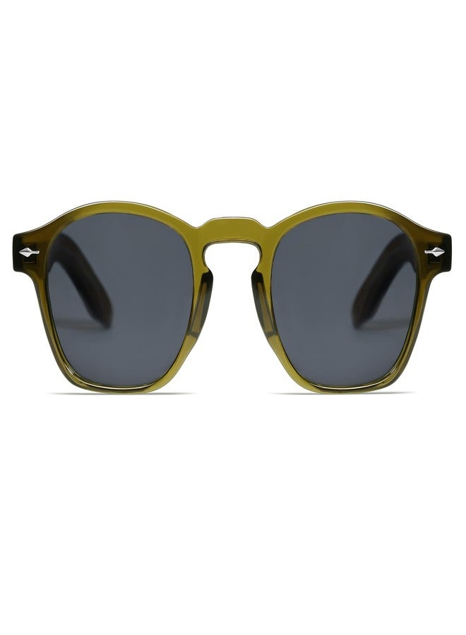 VANLINKER Retro Small Square Sunglasses for Men Women Thin Cube Shades Vintage Slim Frames Intellectual Style VL9774 - Image 3