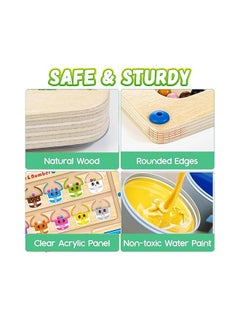 MAGIC VAULT Magnetic Color & Number Maze - Montessori Wooden Toys for 3+ Years Old Boys & Girls - Educational Magnet Board Puzzles, Counting, Matching, Fine Motor Skills Learning Toy, Toddler Activities  - Image 4