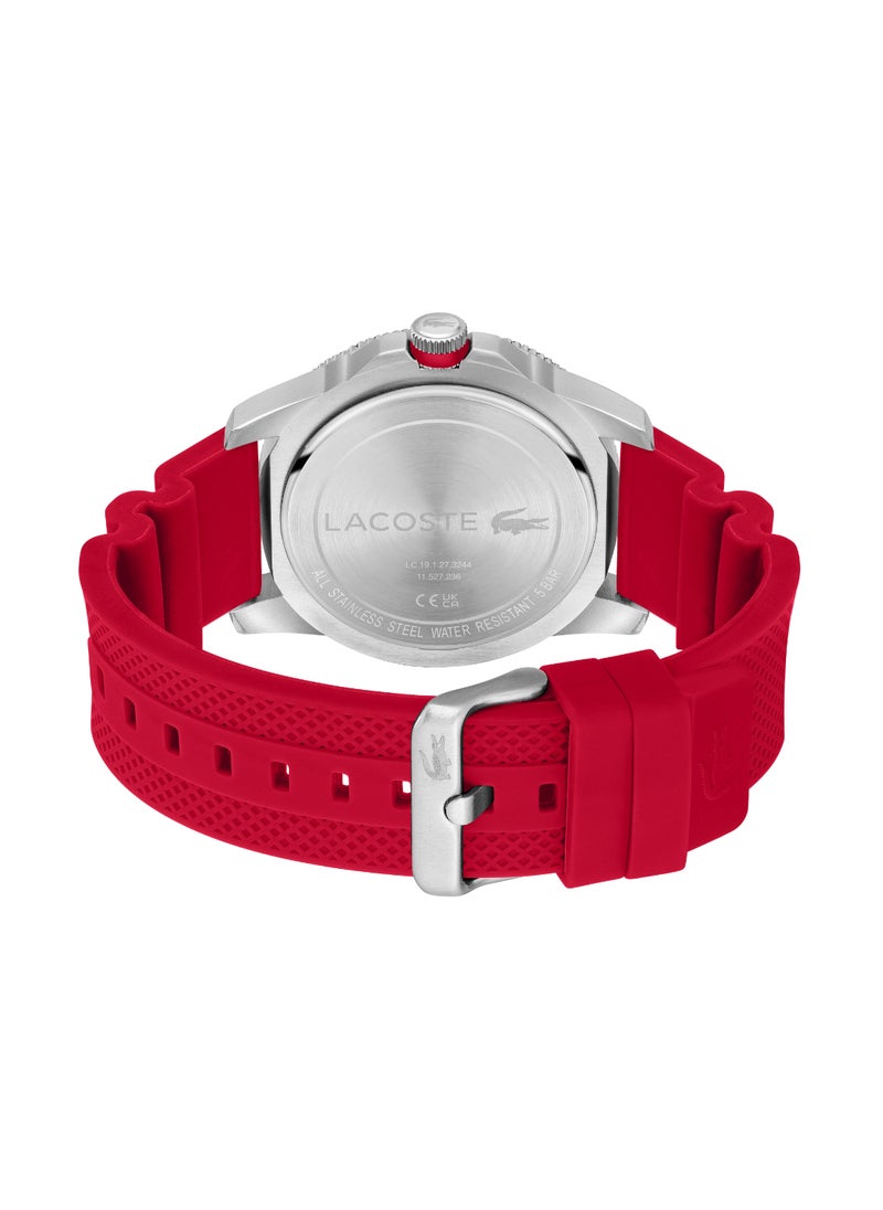 LACOSTE - Round Analog Men's Red Case Watch - 2011333 - Image 1