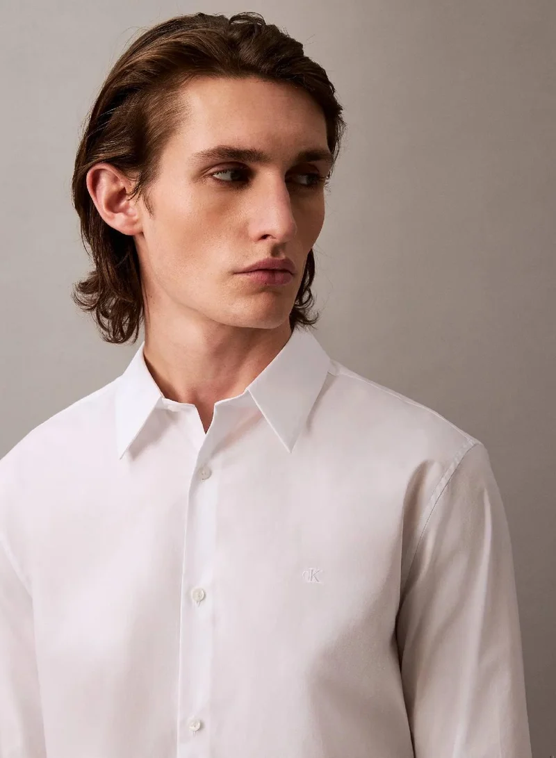Calvin Klein Slim Stretch Poplin Shirt
