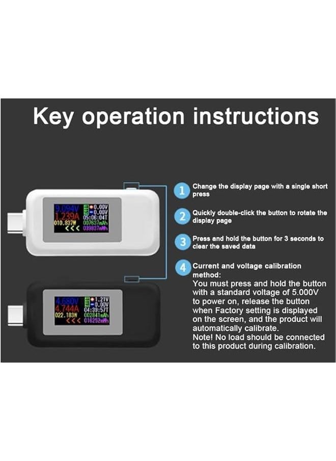 MOXO USB TypeC Voltage Tester Voltmeter 430V Bidirectional Colorful Screen atible with PD Fast Charge QC2.0 QC3.0  - Image 2