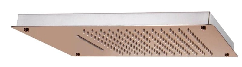 OBLONG OBOLONG Ceiling Mounted Overhead Shower Head For Bathroom Rain Shower Square Overhead Shower Without Arm 48 x 33 x 5 cmRosegold  - Image 3