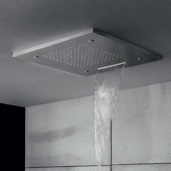 OBLONG OBOLONG Ceiling Mounted Overhead Shower Head For Bathroom Rain Shower Square Overhead Shower Without Arm 48 x 33 x 5 cmRosegold  - Image 5