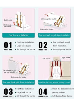 SYOSI Auto Child Safety Seat Simple Car Portable Seat Belt, Foldable Car Seat Booster Seat for Car Protection, Travel Car Seat Accessories for Kids 0-12, Car Seat for Golf Cart (Grey,Small(0-4 Year))  - Image 4