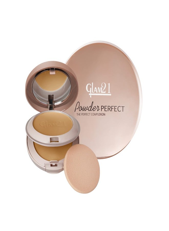 Glam 21 Glam21 Powder Perfect Complexion 2-in-1 Compact 24gm with Oil Control formula | Sweatproof | Flowy Matte Finish | Latte-03 - Image 2