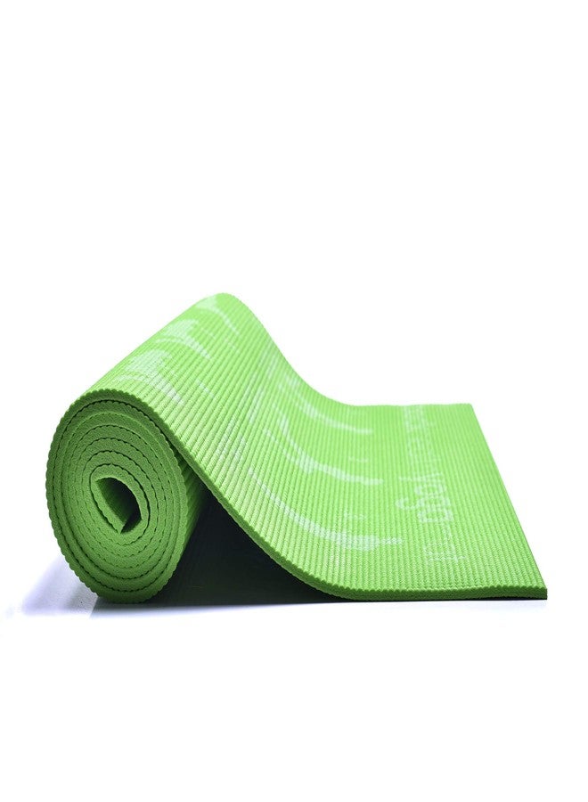 آيريس بساط يوغا فاخر مطبوع عليه تحية الشمس من IRIS Fitness باللون الأخضر (180 سم × 65 سم × 6 مم) - Image 4