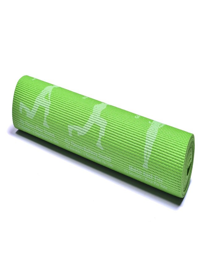 آيريس بساط يوغا فاخر مطبوع عليه تحية الشمس من IRIS Fitness باللون الأخضر (180 سم × 65 سم × 6 مم) - Image 5