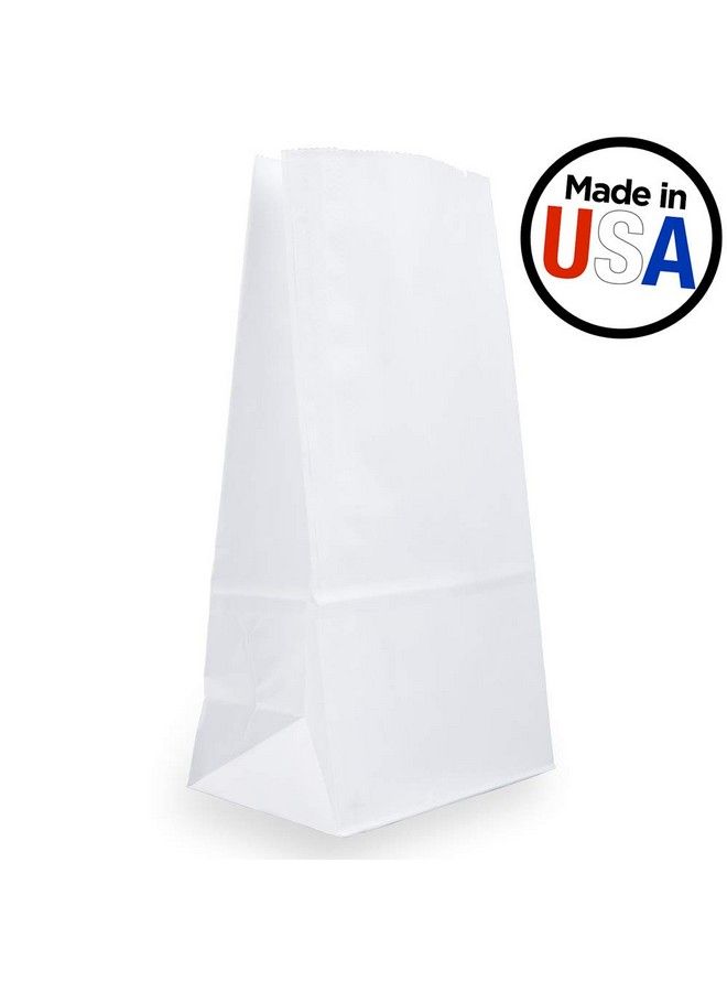 JAM Paper 100% Recycled Snack Lunch Bags Small (4 1 8 X 8 X 2 1 4) White Kraft Grocery Bags 25 Pack - Image 5