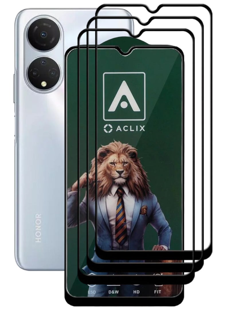 ACLIX 3 Pieces Antistatic ESD Dustproof Premium Quality High Definition Tempered Glass Screen Protector Designed For Honor X7 - Image 1