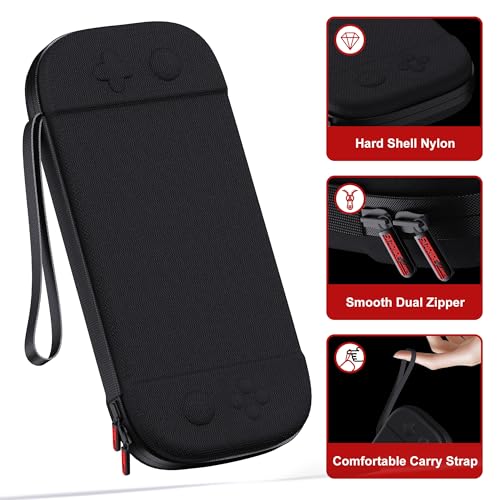 STARTRC GAMES Slim Carrying Case for Nintendo Switch 2 2025, Hard Shell Travel Case with 12 Game Card Slots, Portable Carry Bag for Switch 2 Console Black - Image 5