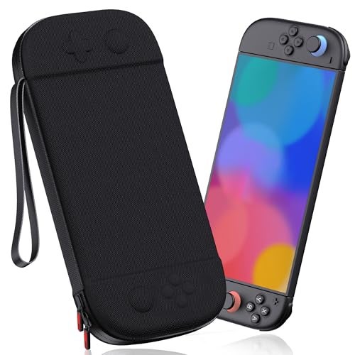 STARTRC GAMES Slim Carrying Case for Nintendo Switch 2 2025, Hard Shell Travel Case with 12 Game Card Slots, Portable Carry Bag for Switch 2 Console Black - Image 1