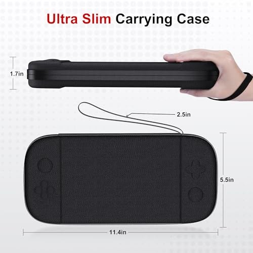 STARTRC GAMES Slim Carrying Case for Nintendo Switch 2 2025, Hard Shell Travel Case with 12 Game Card Slots, Portable Carry Bag for Switch 2 Console Black - Image 4