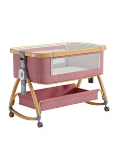 Arabest Neonatal Mosquito Net Bed, Foldable Portable Child/Baby Splicing Bed, Side Bed, Cradle Bed  - Image 1