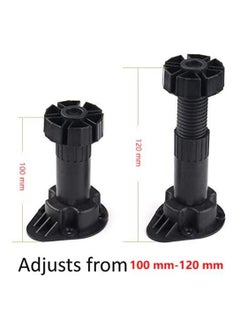 SYOSI 4 Pack Adjustable Furniture Leg Foot | Cabinet Leveler Legs | Height Cabinet Leveling for Kitchen Bathroom Chairs Adjusts from 100mm to 120mm  - Image 2