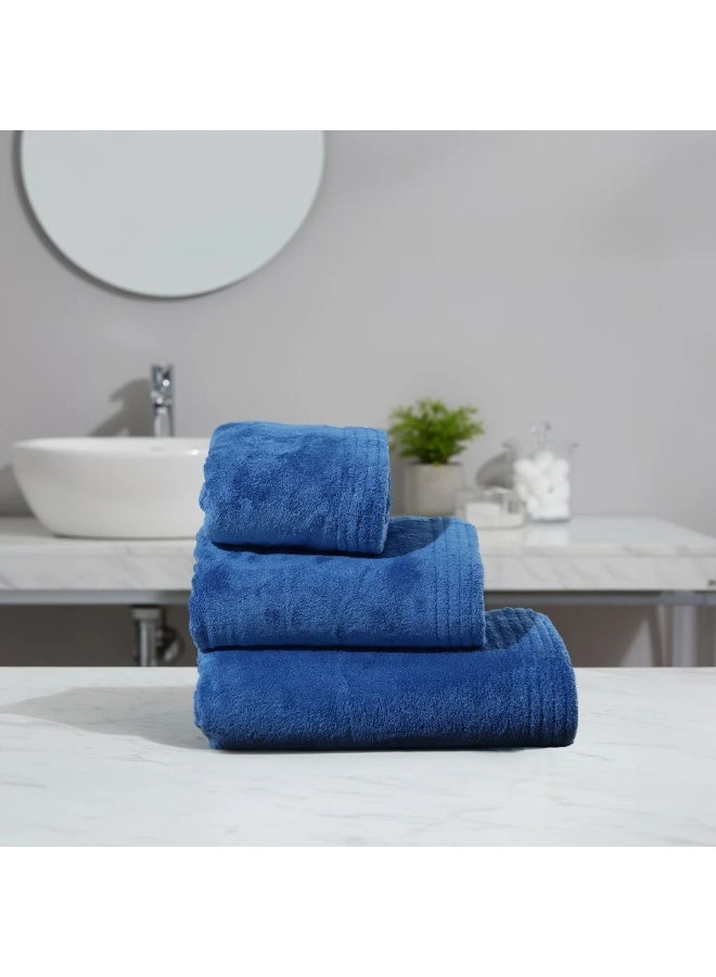 Relef Classic Large Bath Towel 90X180 cm, Dark Blue - 1 Piece - Image 1